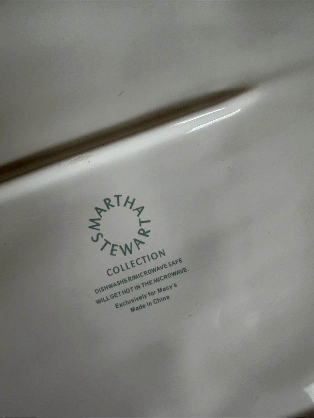 Martha Stewart White Ceramic Turkey Serving Platter